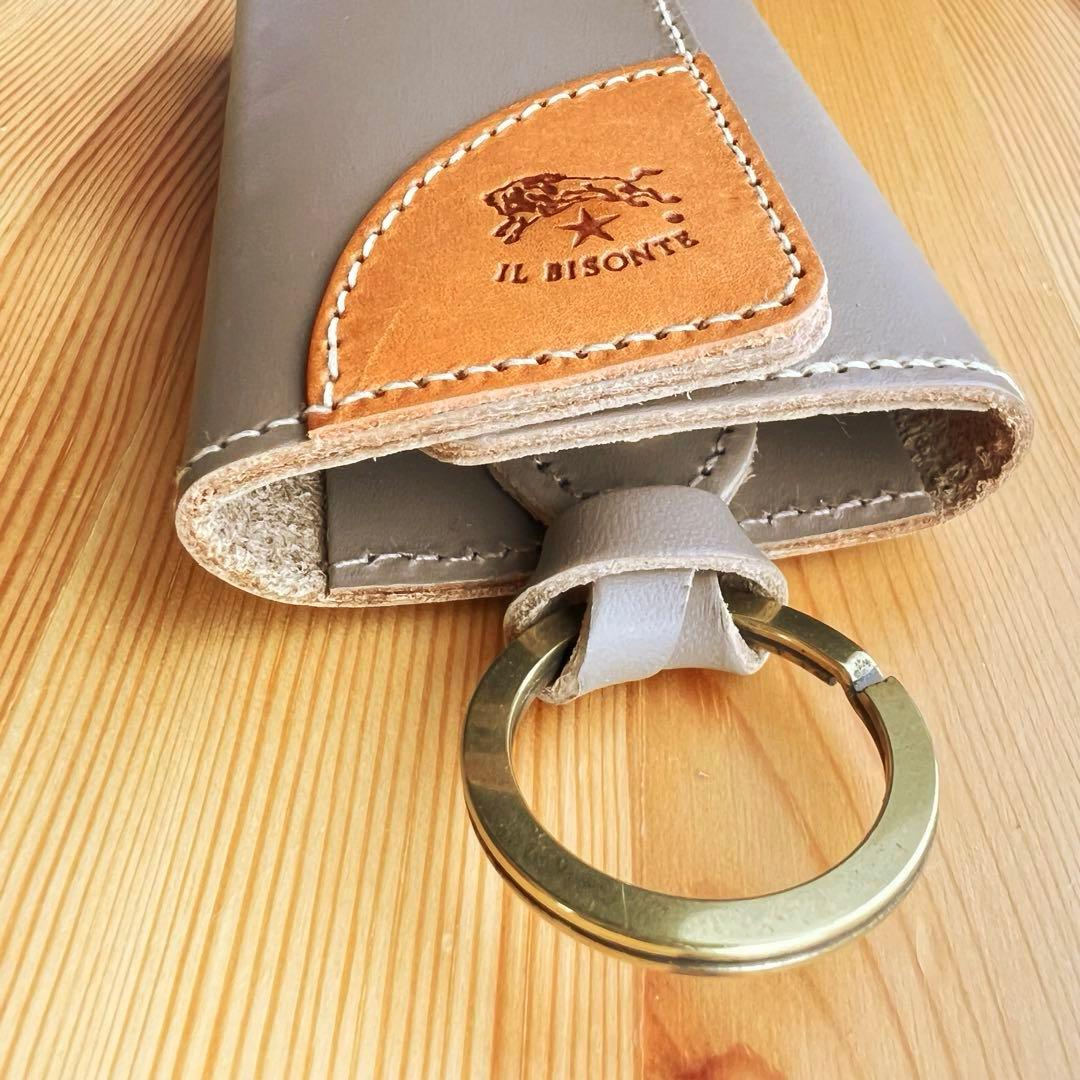 新品 IL BISONTE キーケース ベージュ 2024春夏