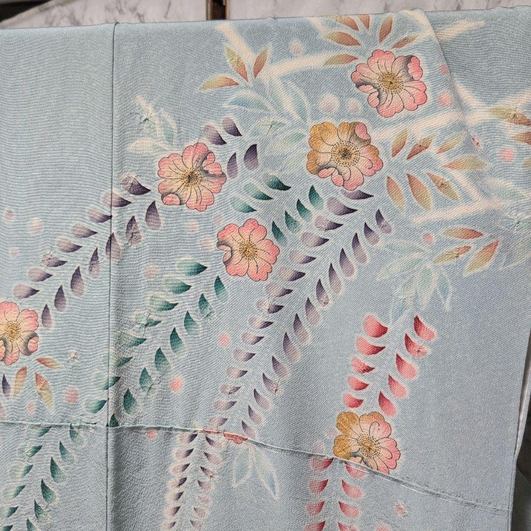 のんちゃん様[高級辻が花]薄水色系