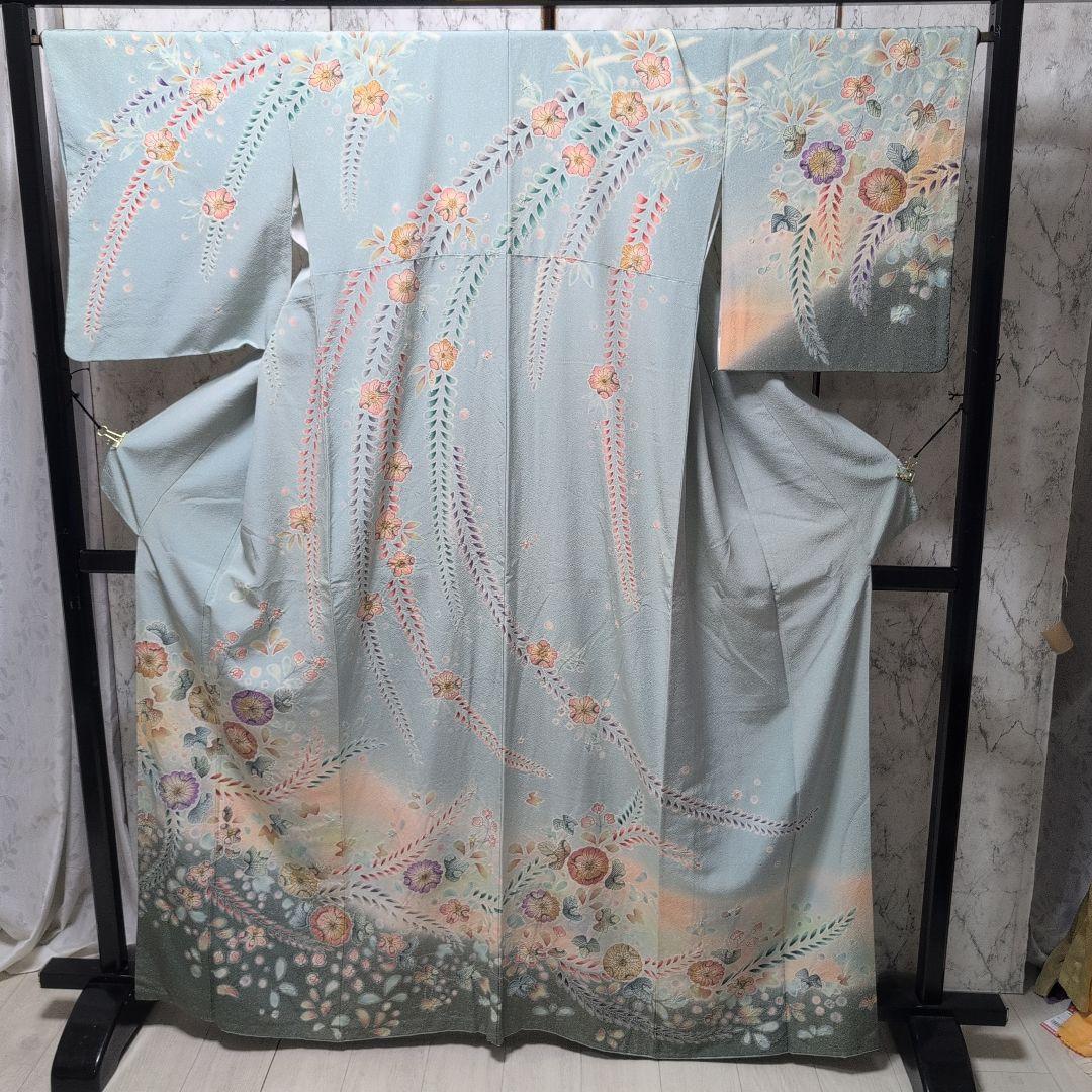 のんちゃん様[高級辻が花]薄水色系