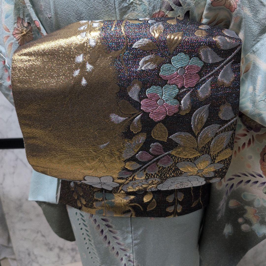 のんちゃん様[高級辻が花]薄水色系