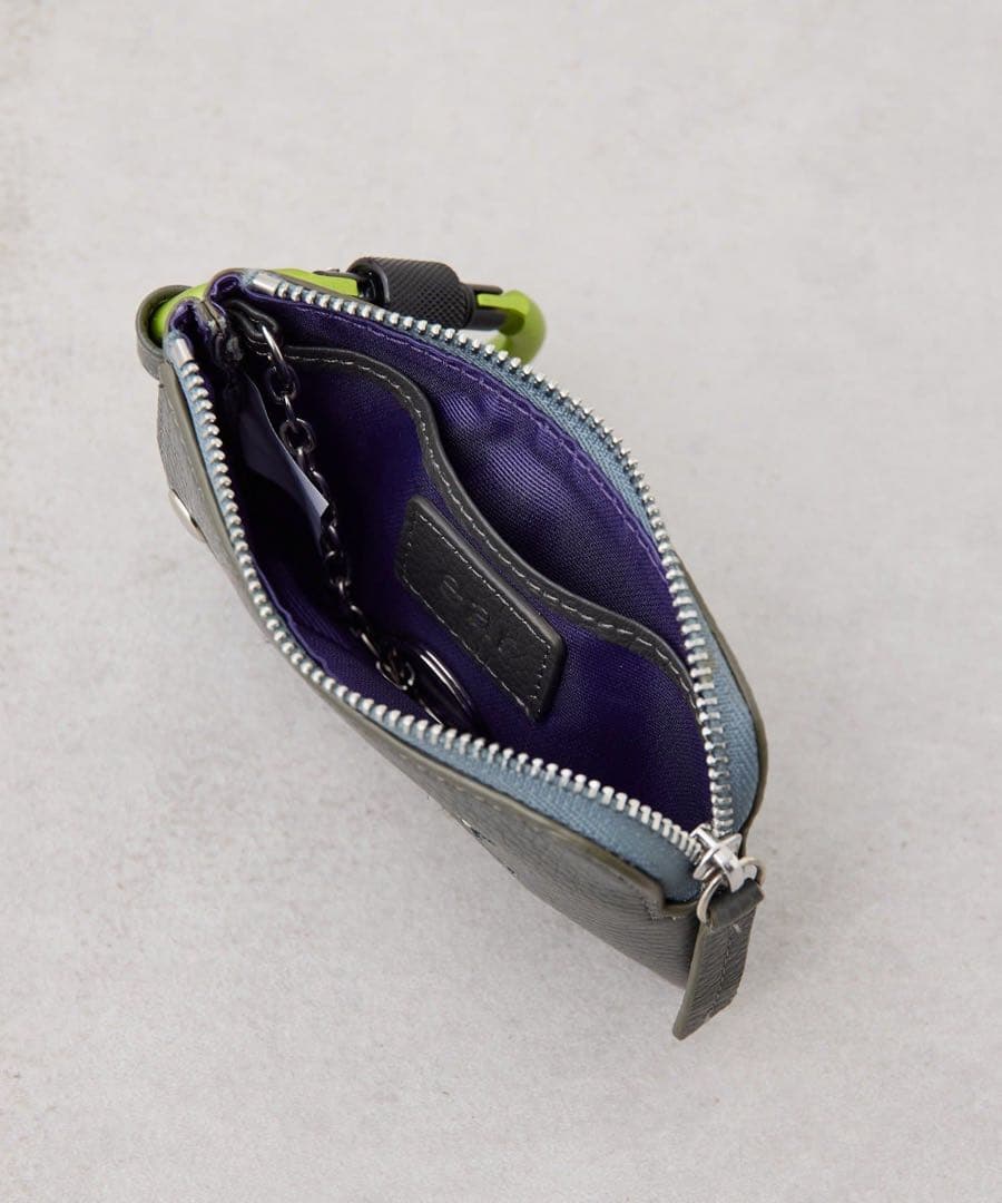 【はぴだんぶい×PEZ(ペッツ) ×ear】本革/カラビナ付きパス＆キーケース