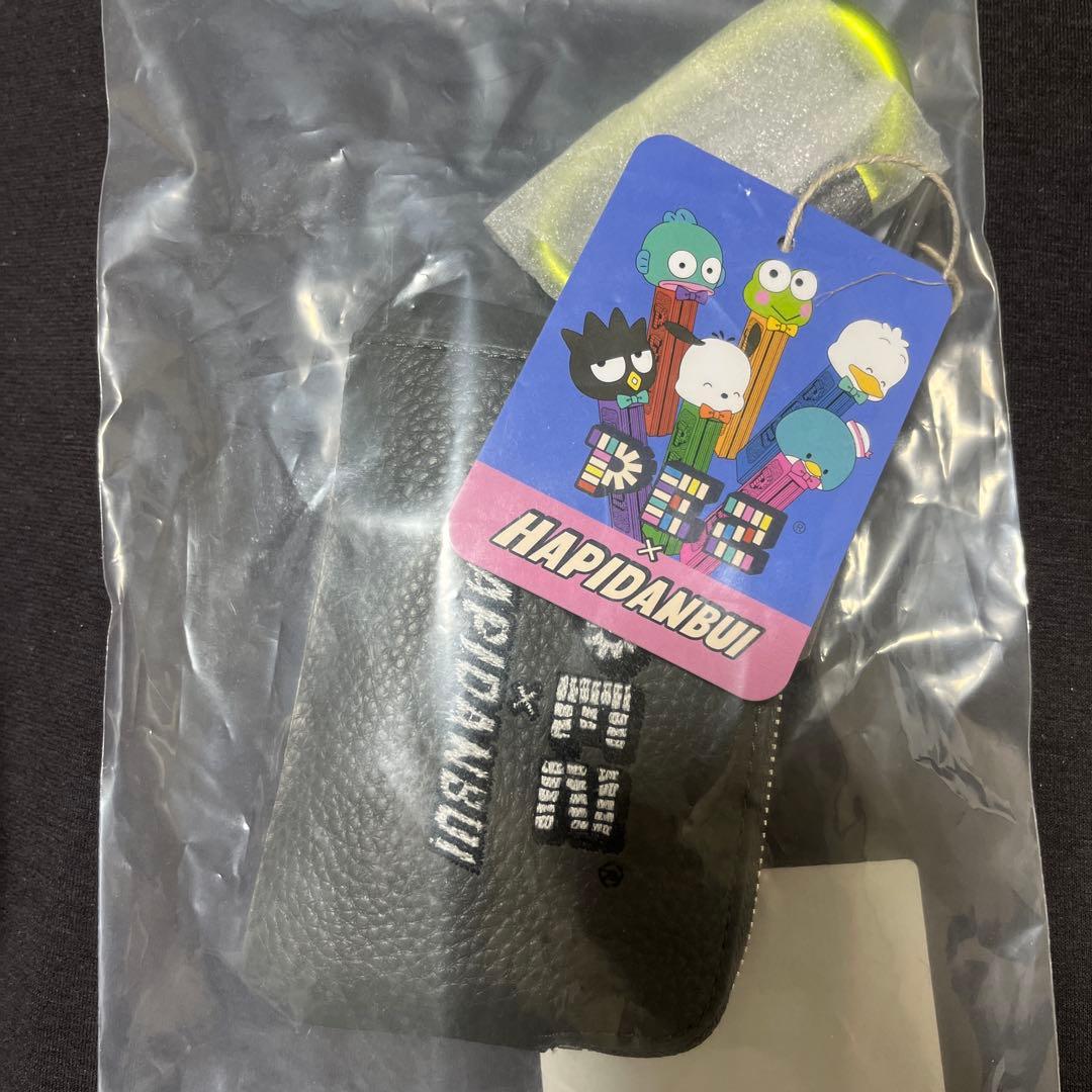 【はぴだんぶい×PEZ(ペッツ) ×ear】本革/カラビナ付きパス＆キーケース