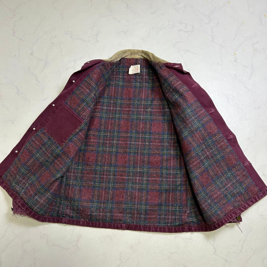 【希少色】星タグ カーコート ミシガンチョアコート バーガンディ L