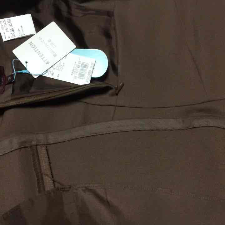 Filo di seta ココアブラウン フレアスカート