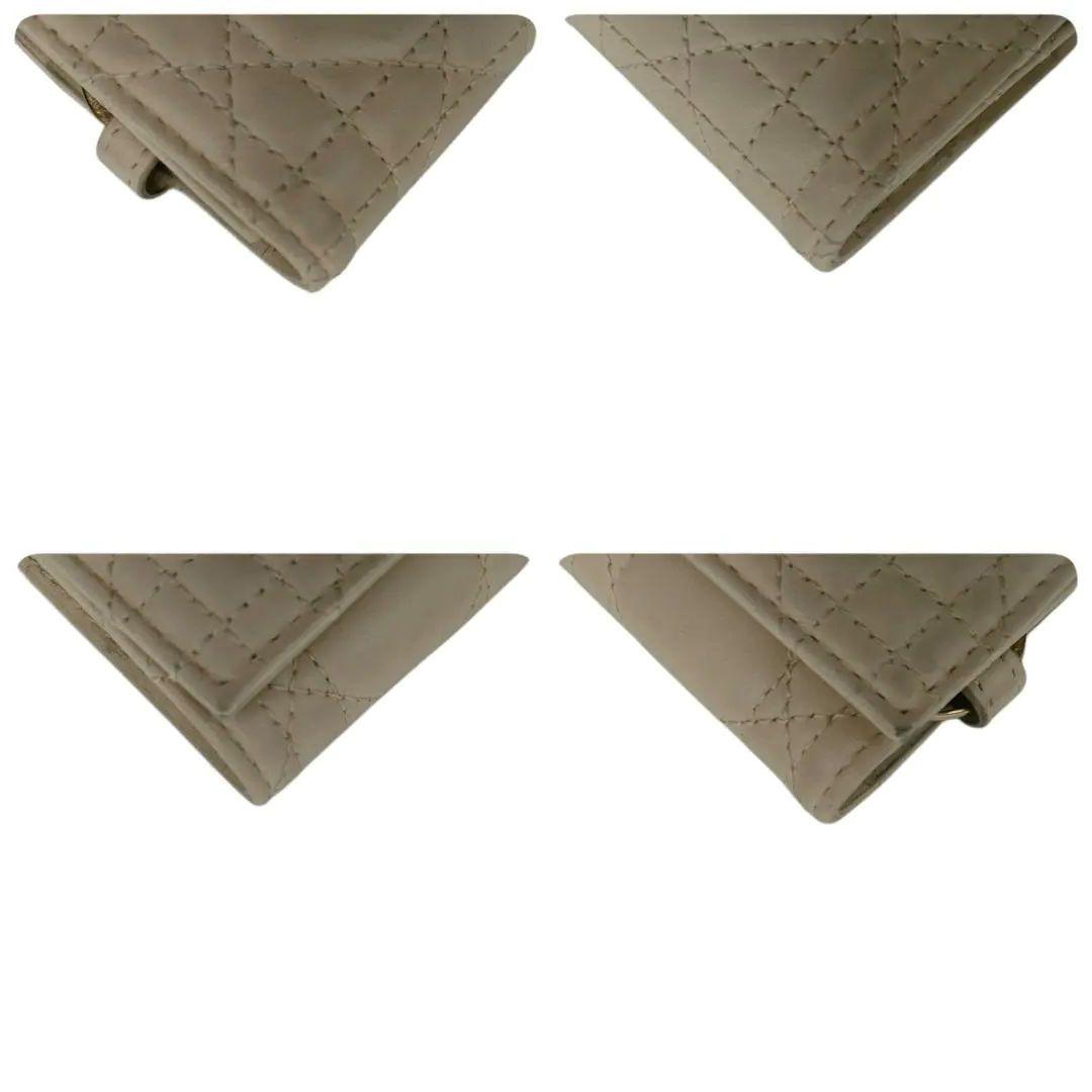 ディオール　キーケース　キーリング　カナージュ　アイボリー　ディオールチャーム