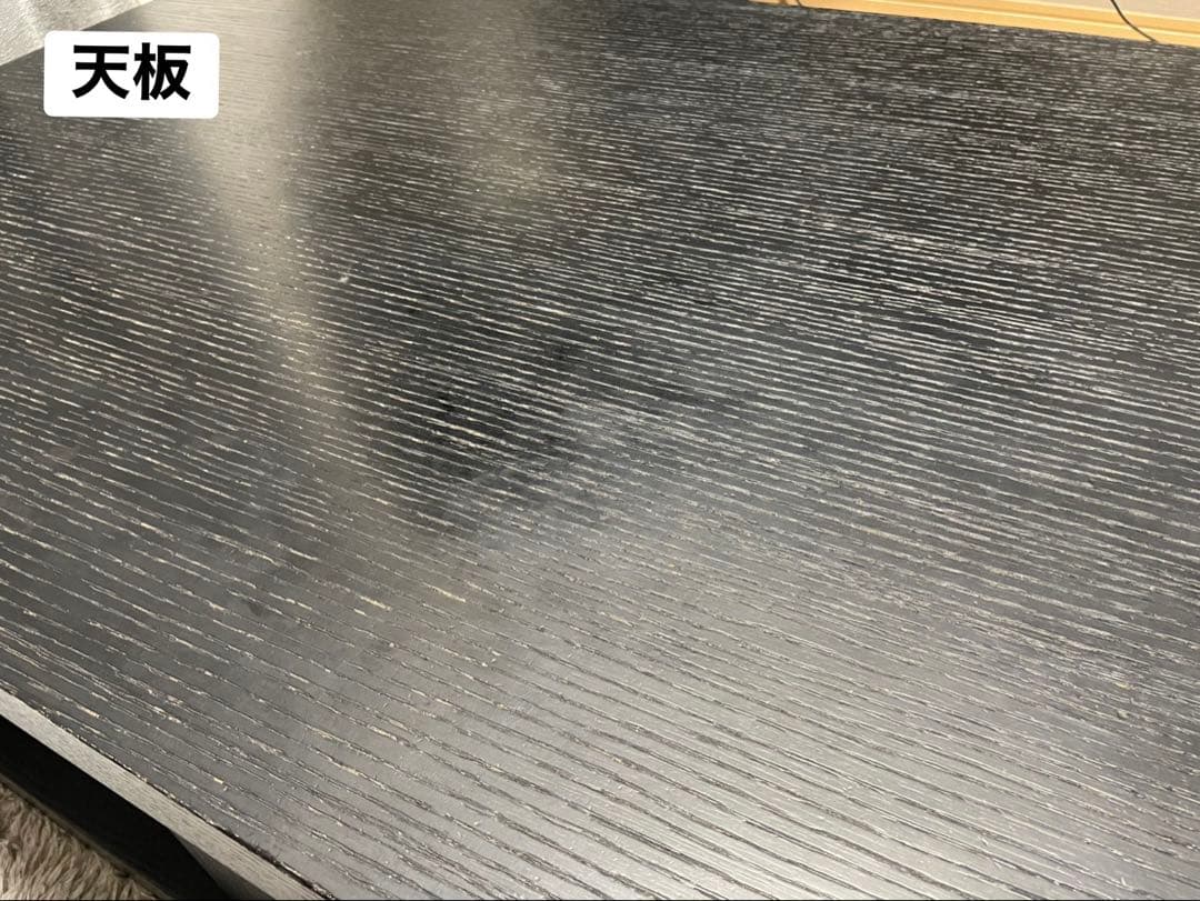 【120cm幅】センターテーブル（オーク） 引き出し付き