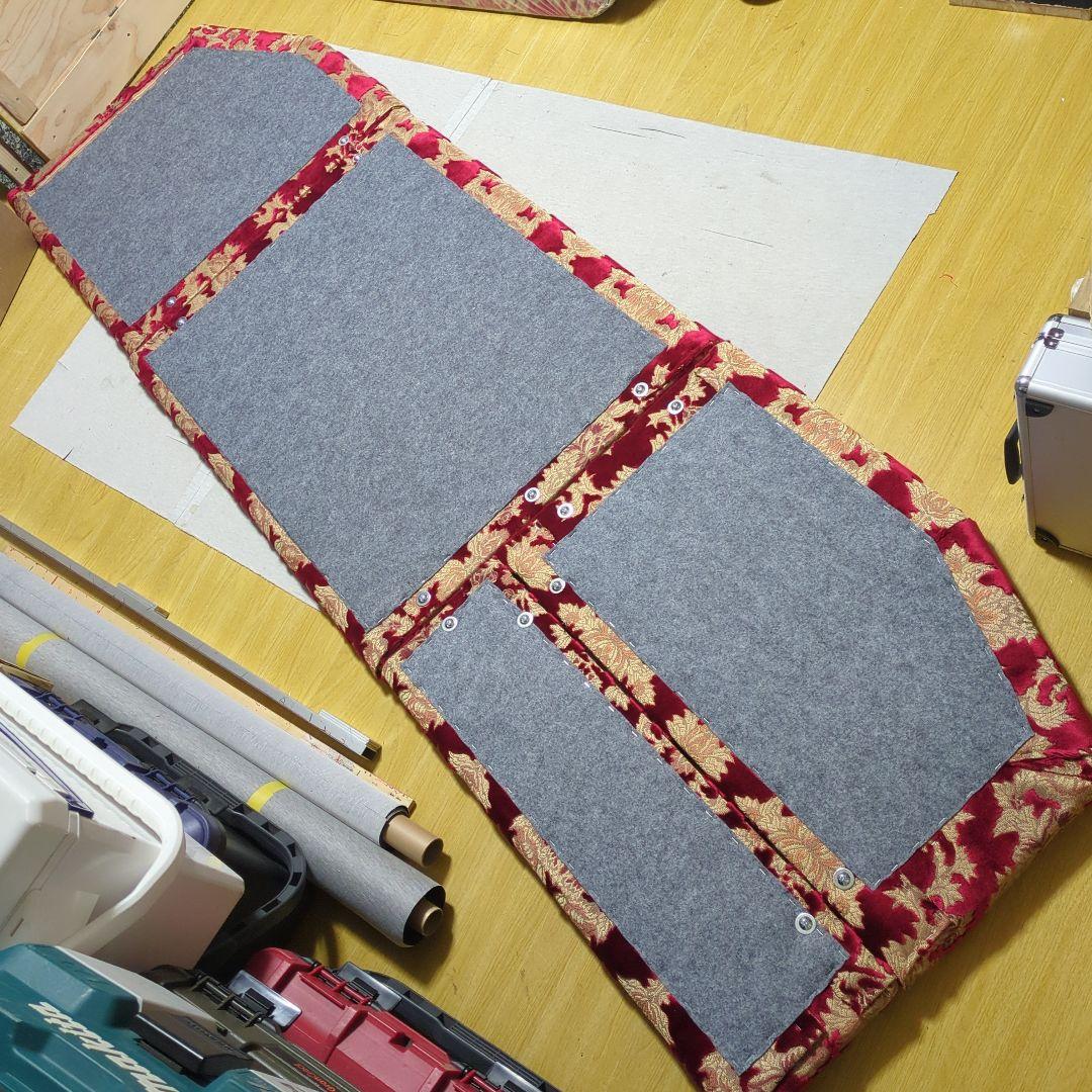 【yukke】フラット3点セット&ベット4分割&ハイ運転席棚【オスカー】