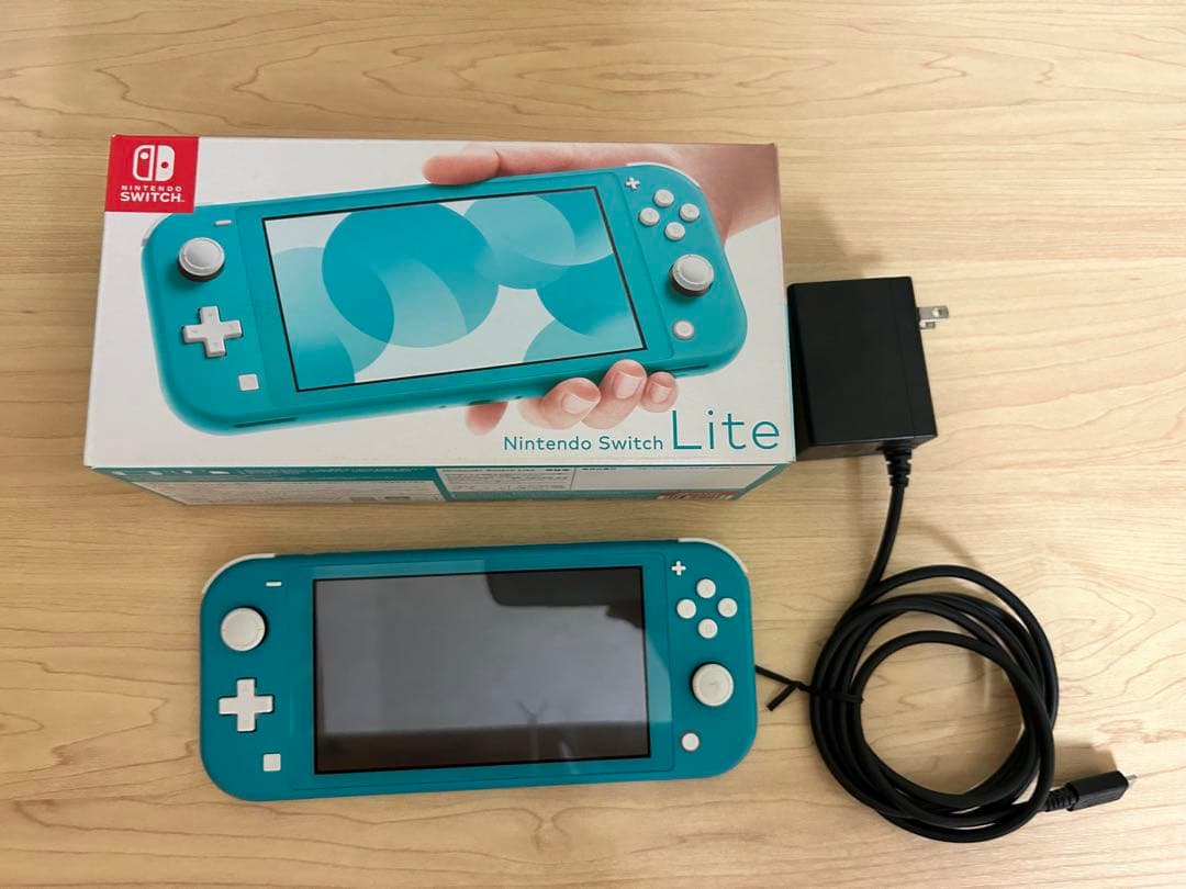 Nintendo Switch Liteターコイズ 本体、箱、充電器、値下げ可‼️