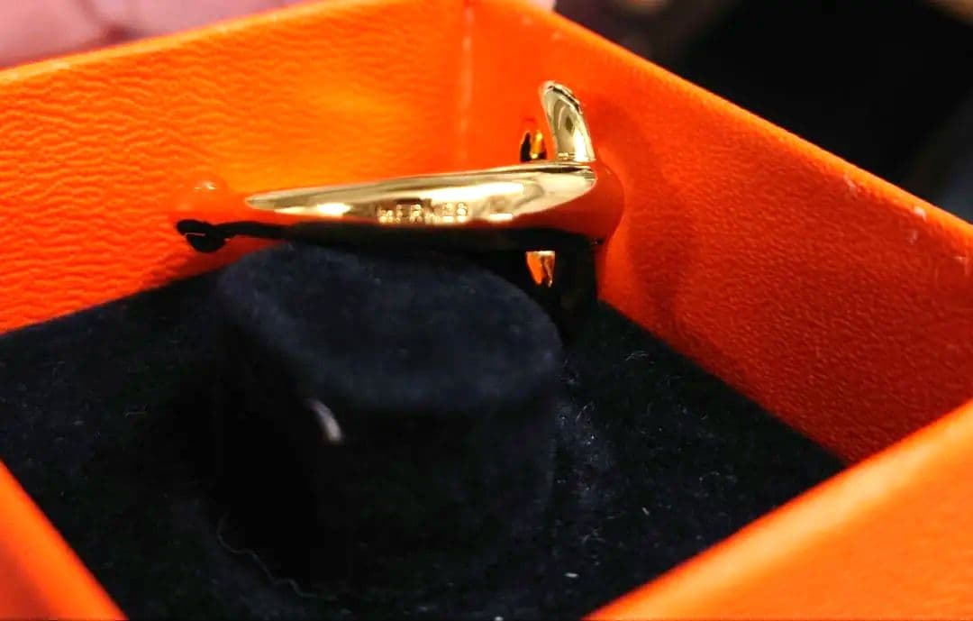 HERMES スカーフリング モー 箱付き