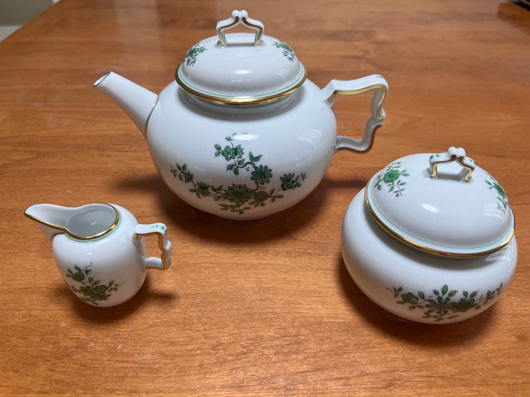 ￼アウガルテン プリンスオイゲン ティーポット　シュガーポット ピッチャー