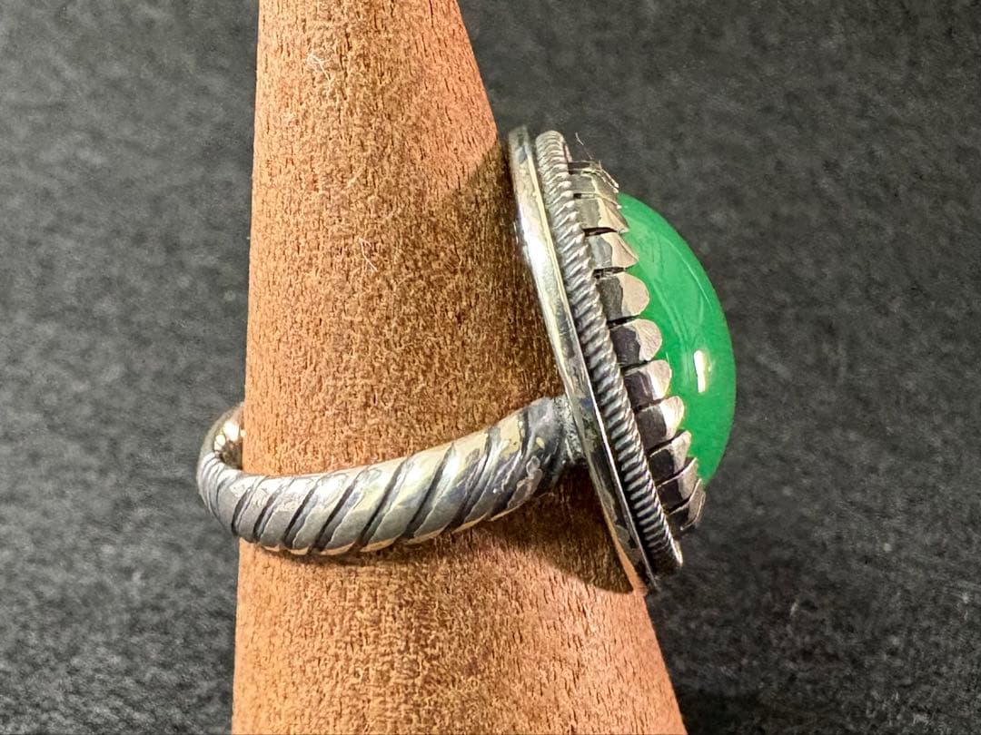 クリソプレーズのハンドメイドリング