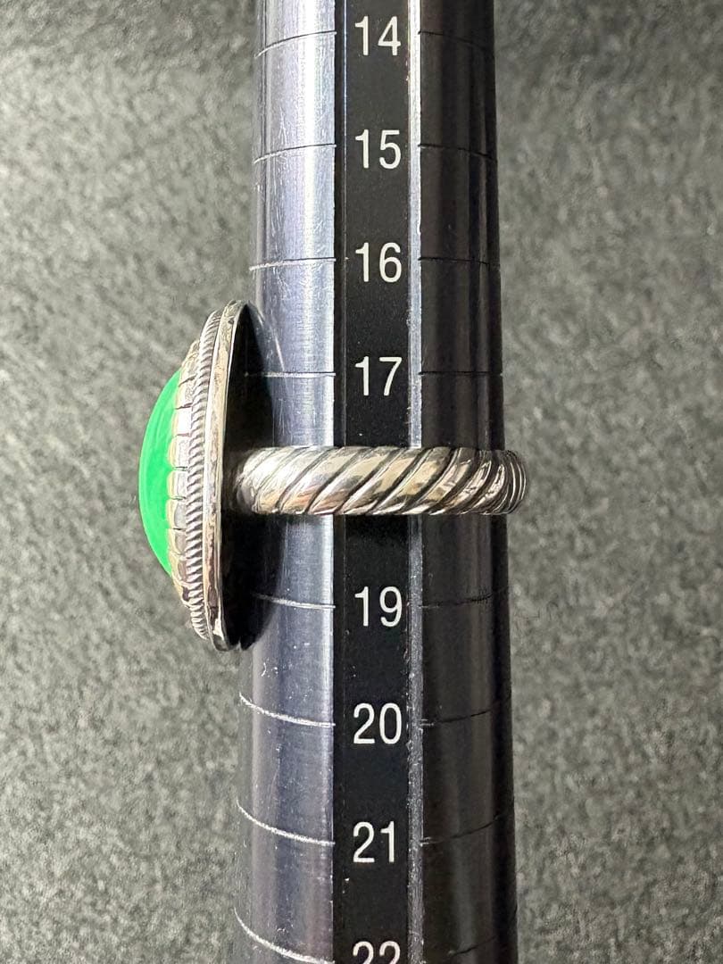 クリソプレーズのハンドメイドリング