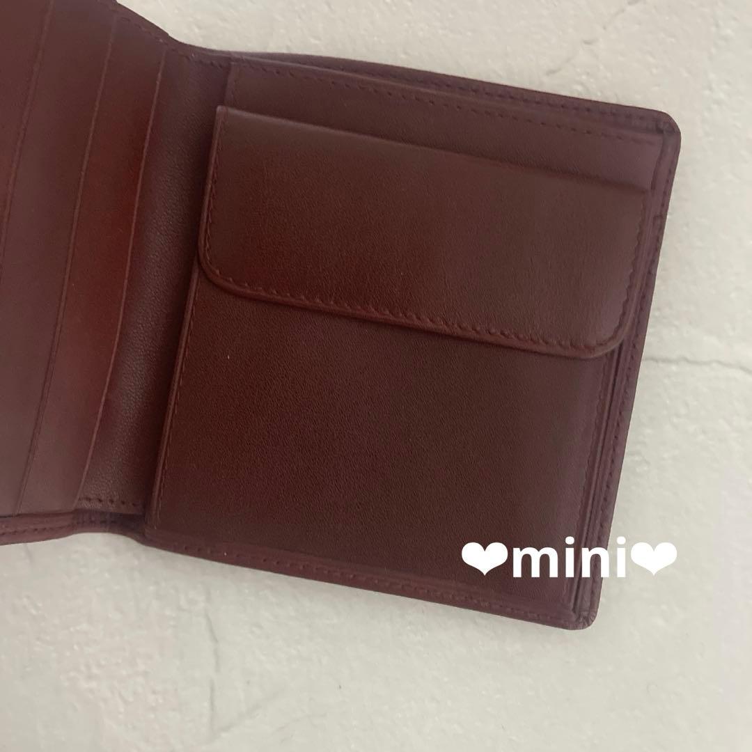 【未使用】カルティエCartierコンパクトウォレット　ミニ財布　折り財布