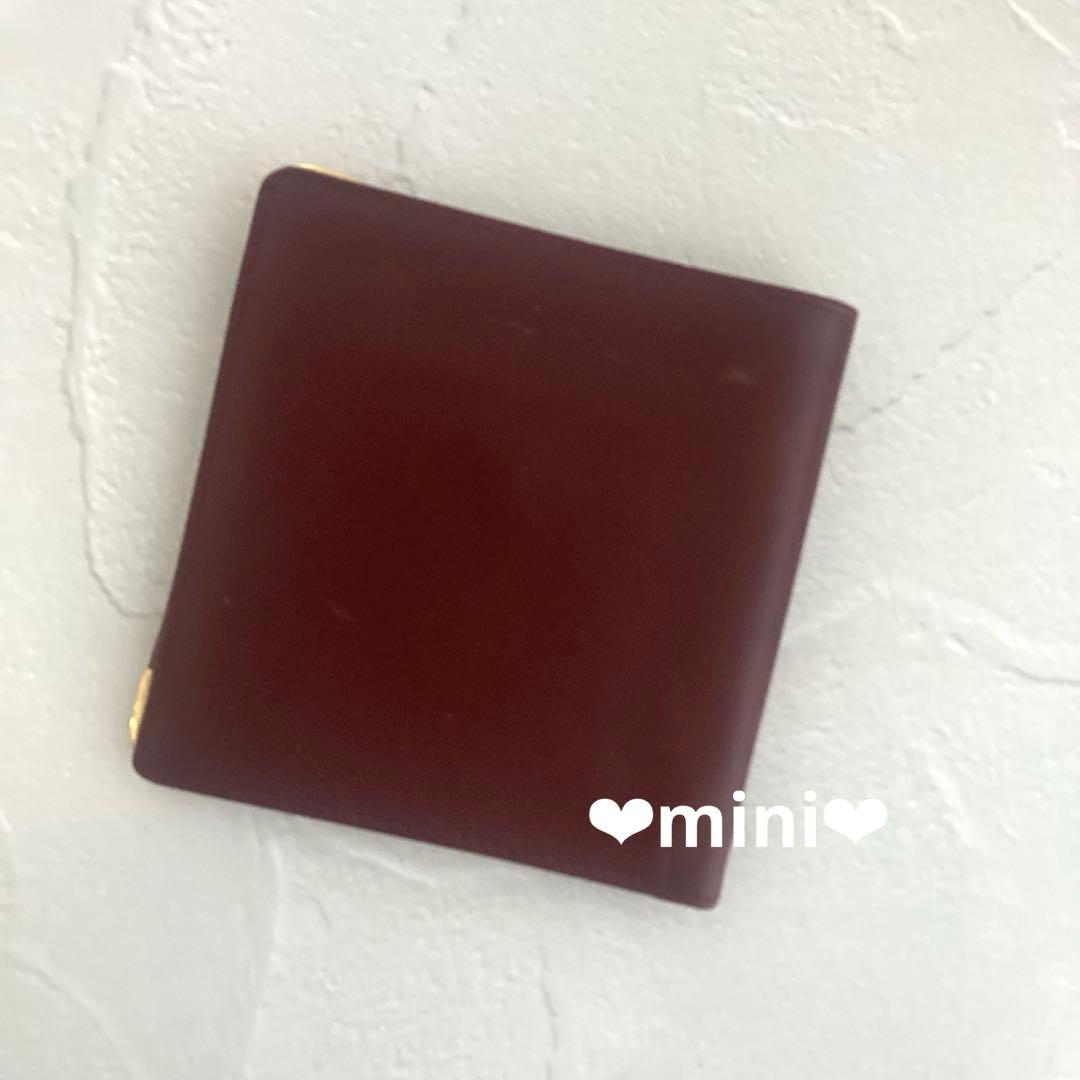 【未使用】カルティエCartierコンパクトウォレット　ミニ財布　折り財布