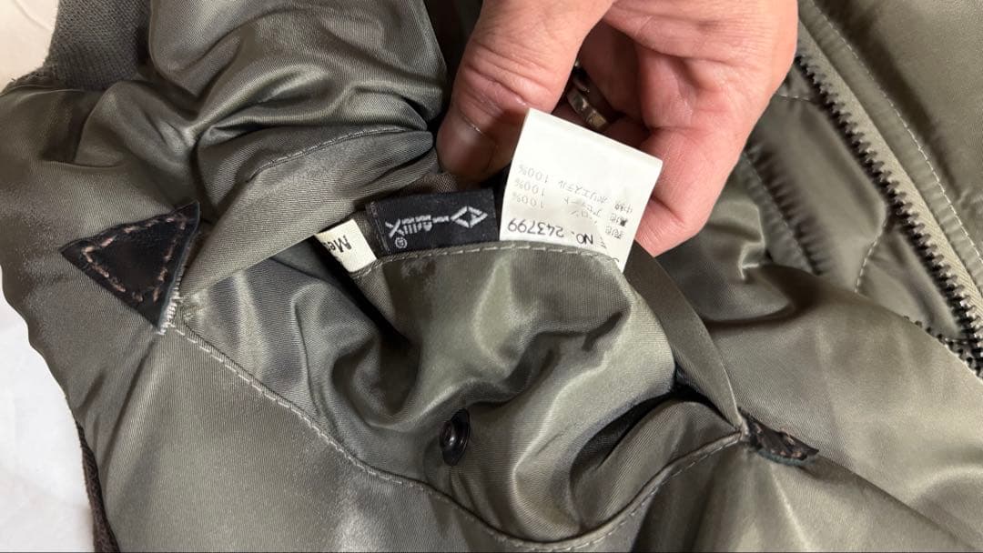 世界50着限定　avirex methodリメイク　MA-1 サイズM