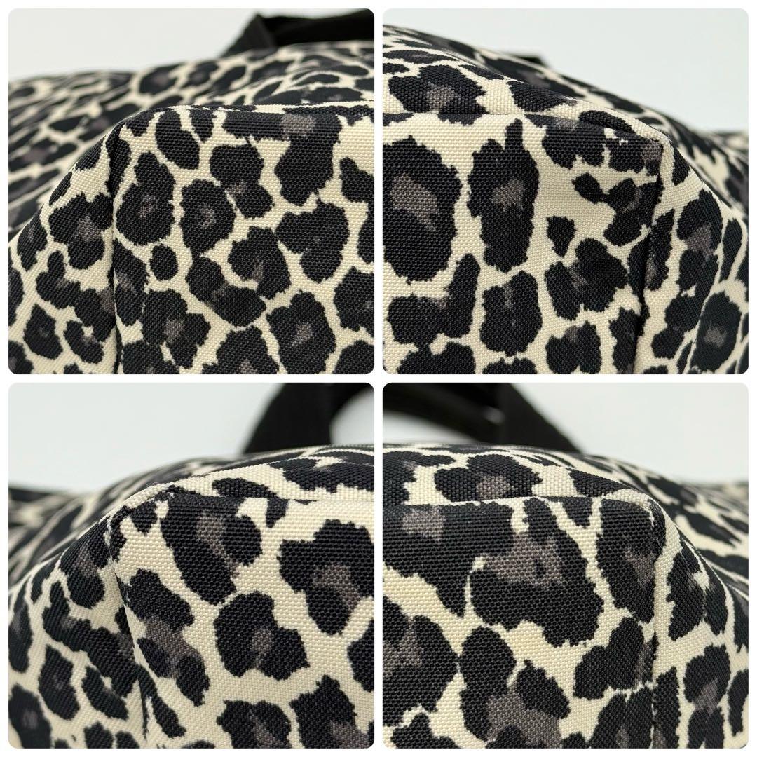 エルベシャプリエ 1027F ナイロン舟型トートバッグMパンサーブラン