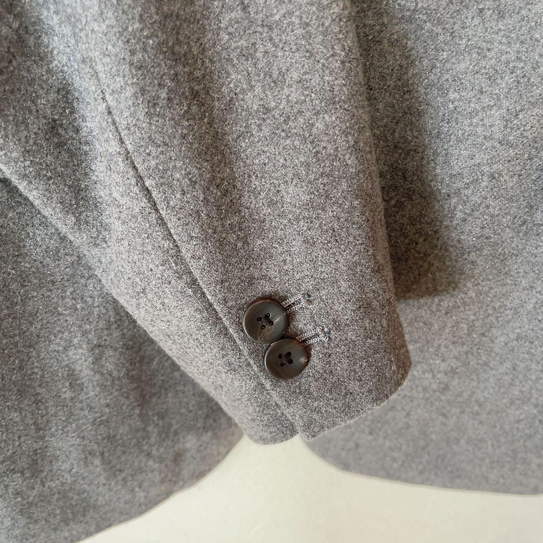 アパルトモン ドゥーズィエムクラス メルトン ノーカラージャケット グレー36