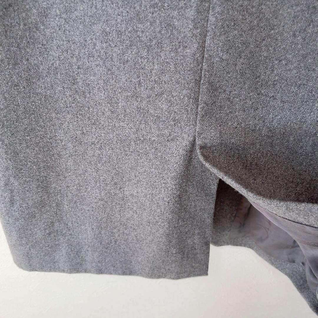 アパルトモン ドゥーズィエムクラス メルトン ノーカラージャケット グレー36