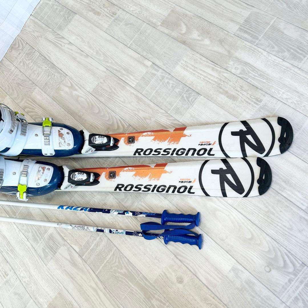 ロシニョール radical j 130、ノルディカ 24~25㎝、ストック