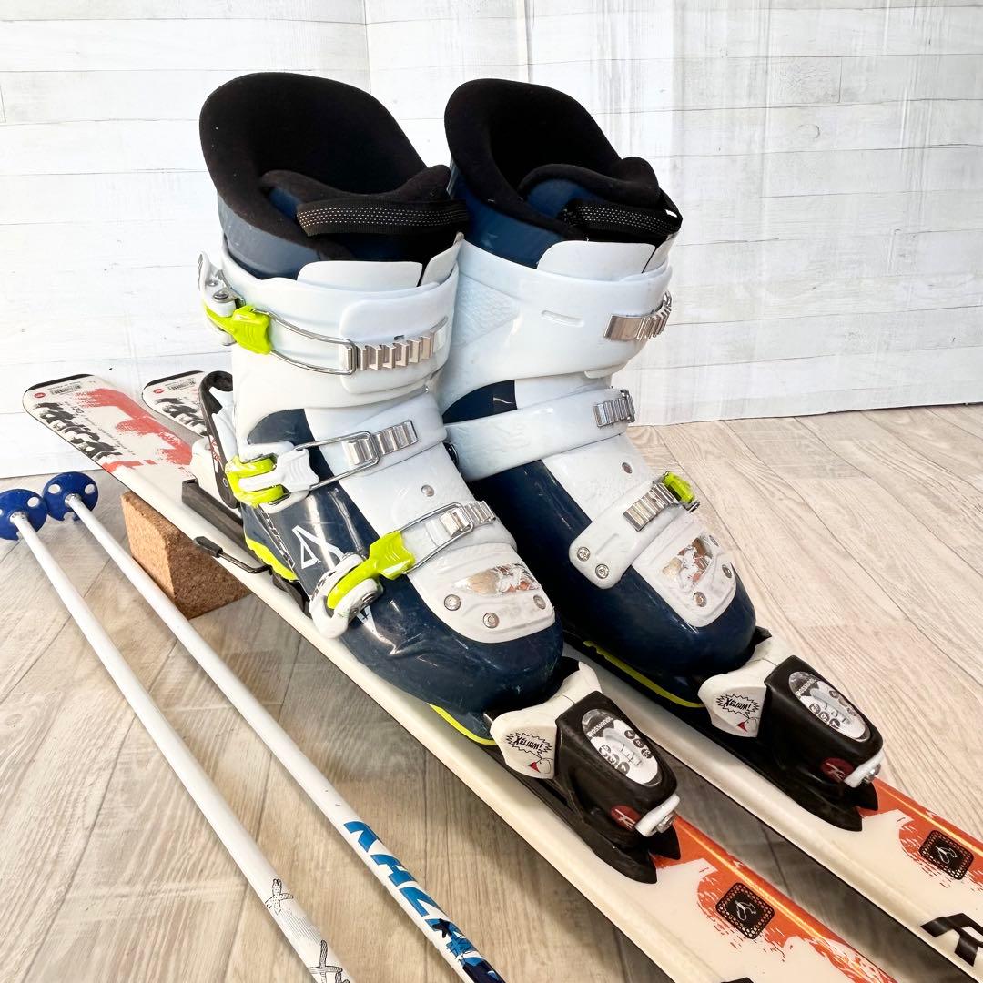 ロシニョール radical j 130、ノルディカ 24~25㎝、ストック