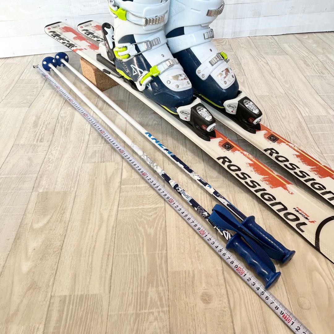 ロシニョール radical j 130、ノルディカ 24~25㎝、ストック