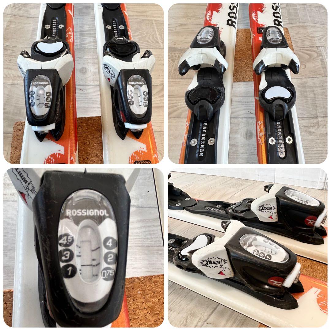 ロシニョール radical j 130、ノルディカ 24~25㎝、ストック