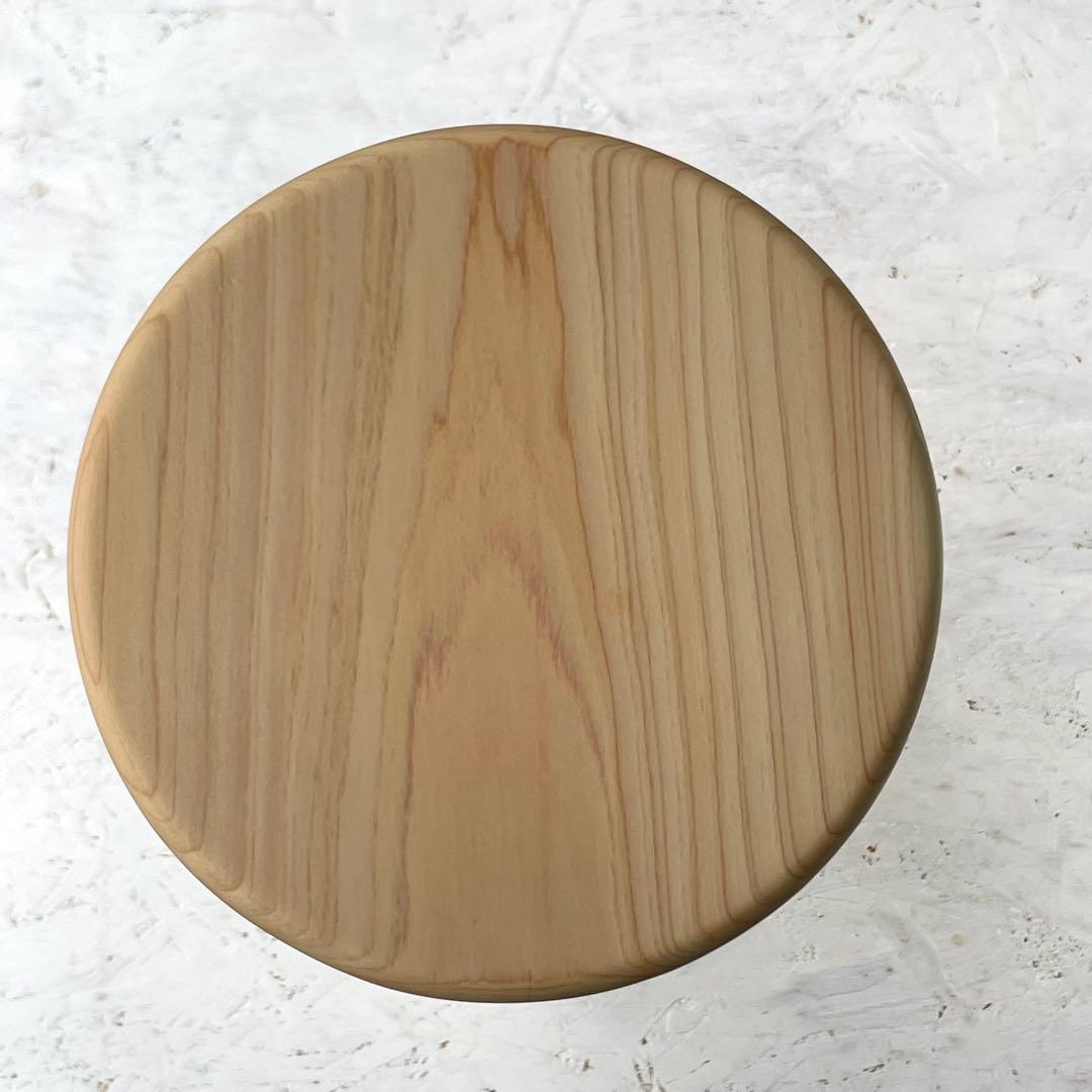 ♡　国産ひのき　丸椅子　木製スツール