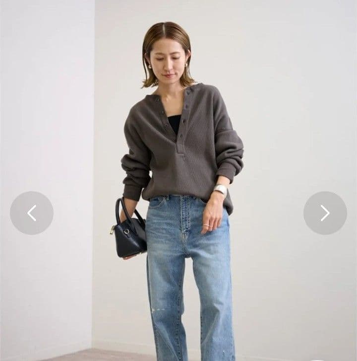 FRAMeWORK ワッフルヘンリープルオーバー