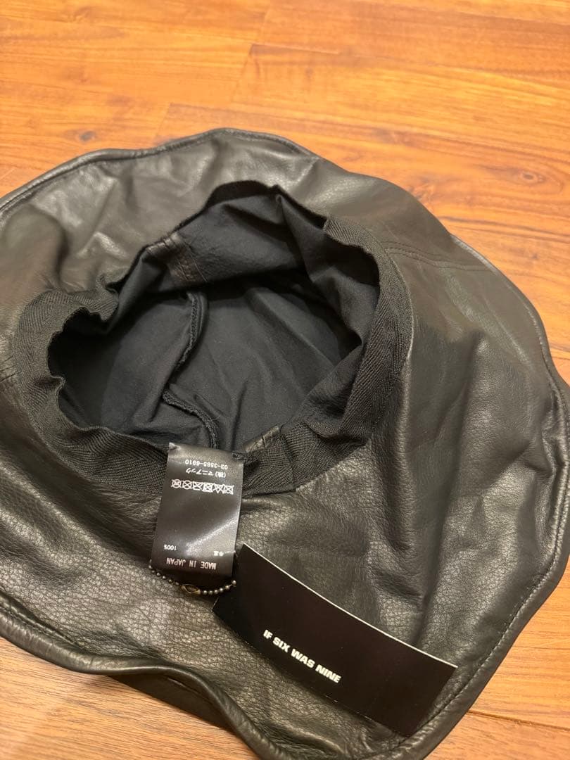帽子 00s dead stock ifsixwasnine leather hat