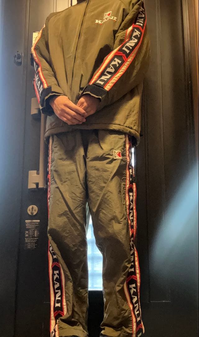 カールカナイ　karl kani オリーブジャケット　セットアップ