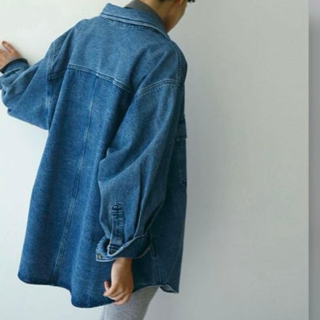 新品未開封タグ付EDWIN×ETRE TOKYOデニムシャツジャケットBLUE