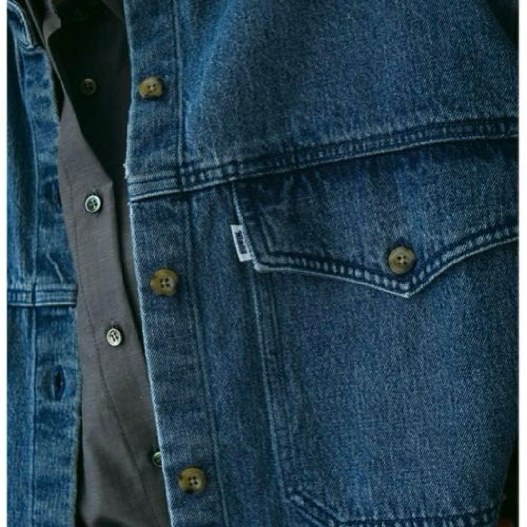 新品未開封タグ付EDWIN×ETRE TOKYOデニムシャツジャケットBLUE