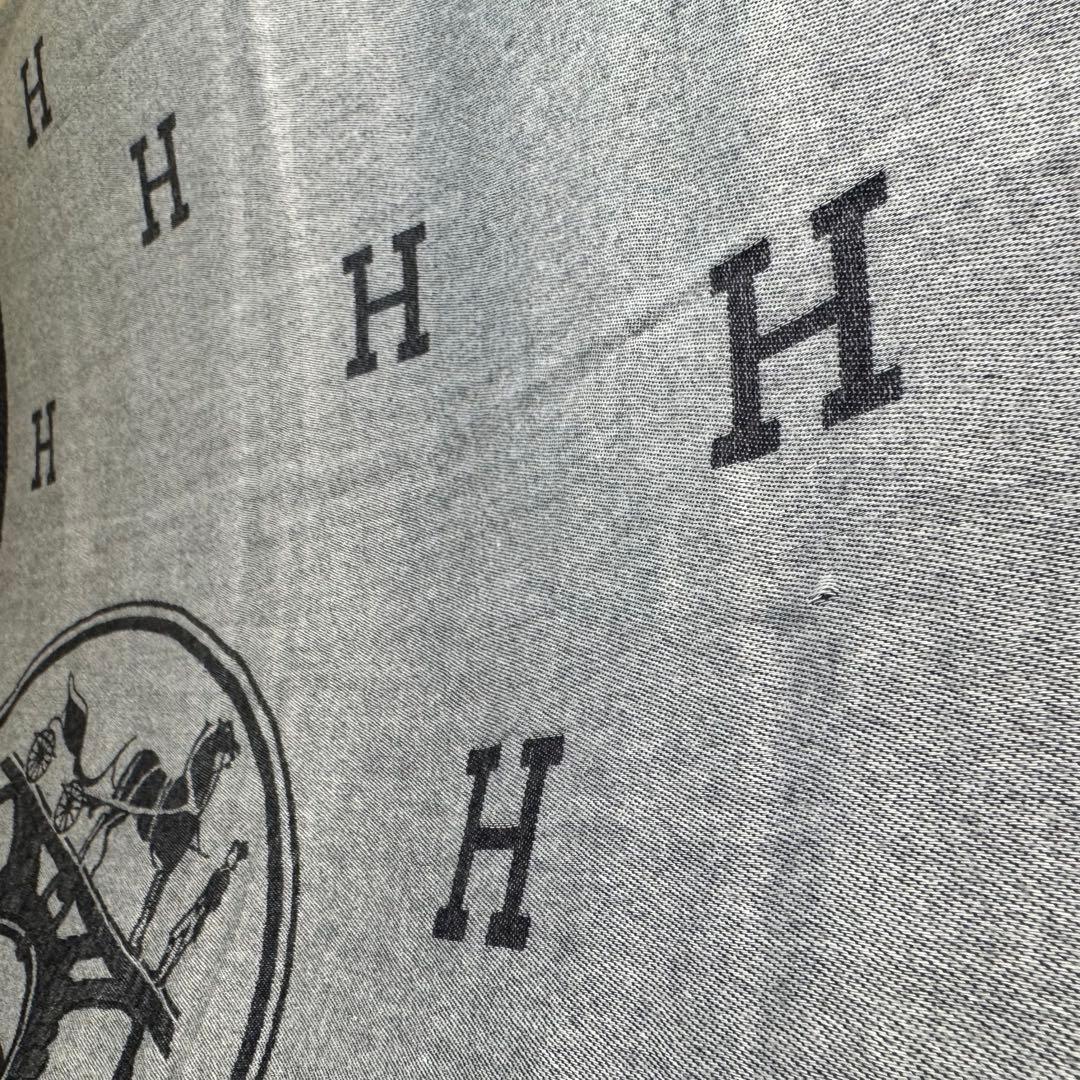 HERMES エルメス カシミア シルク ストール スカーフ 男女兼用