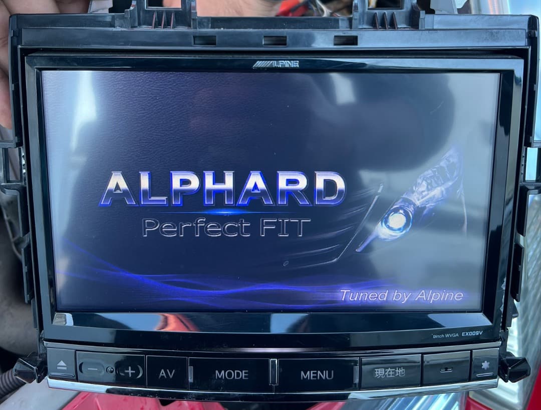 アルパイン9インチナビ　ALPINE EX009V-AV