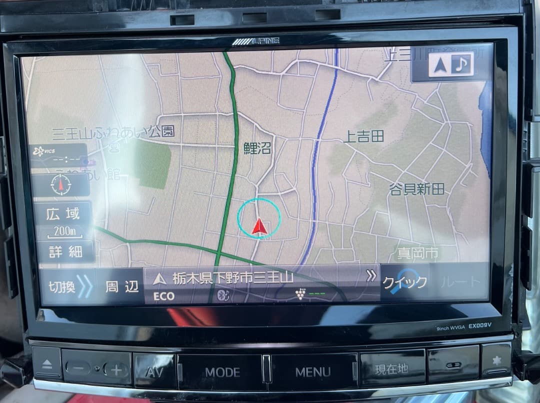 アルパイン9インチナビ　ALPINE EX009V-AV