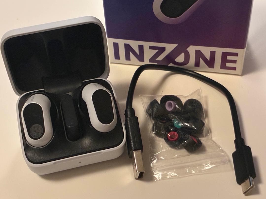 INZONE Buds ホワイト SONY ゲーミングワイヤレスイヤホン