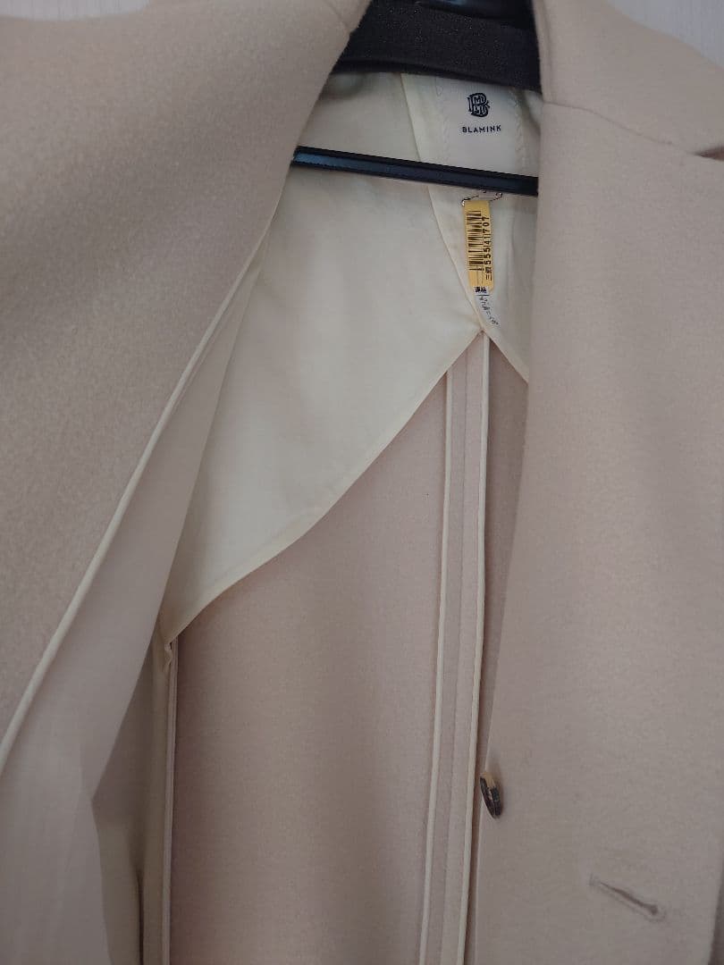 定価253,000円 BLAMINKブラミンク☆ウールダブル２ボタンロングコート