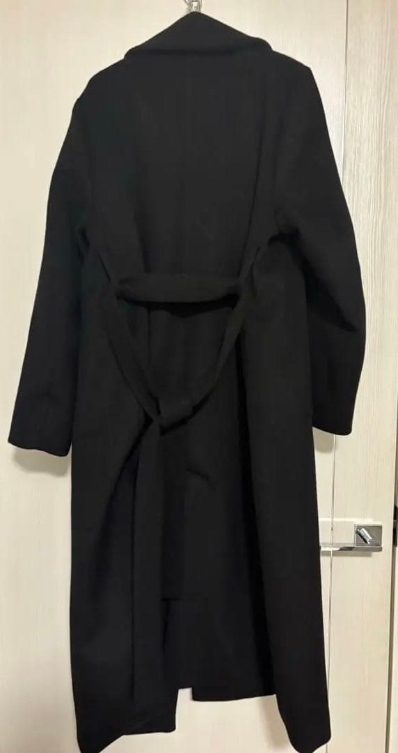 crewre クルーレ　ウール　ブラック ロングコート　サイズ1