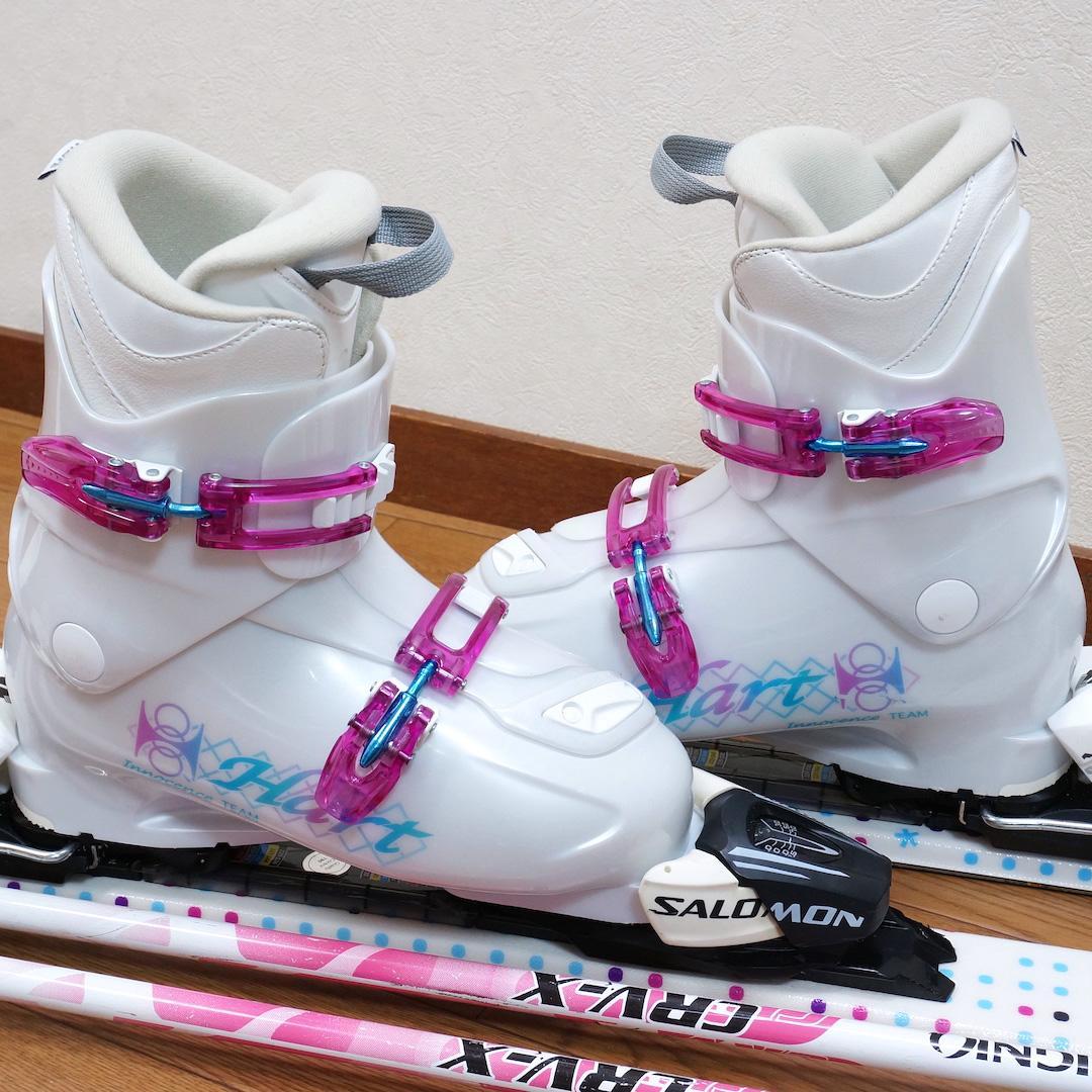 メンテ済 140cm 靴25cm SALOMON 中高生向き スキーセット