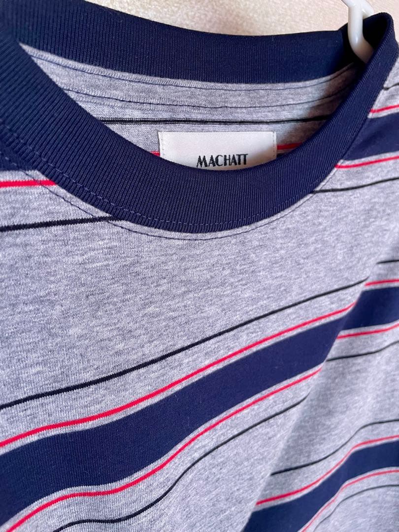 MACHATT ボーダーロングTシャツ