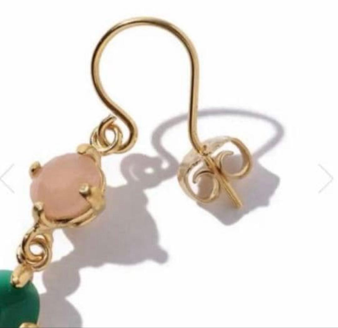 ◯◯wouters&hendrix◯◯サンストーン&グリーンアゲートピアス