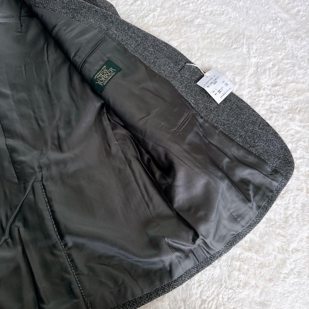 新品タグ付き✨【NEWYORKER】ジャケット ウール グレー AB5サイズ