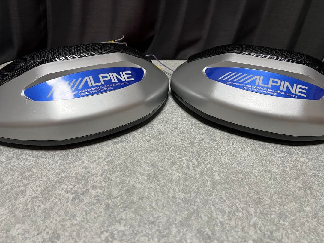 アルパイン イルミネーション 置き型スピーカー ,,旧車 TS-X