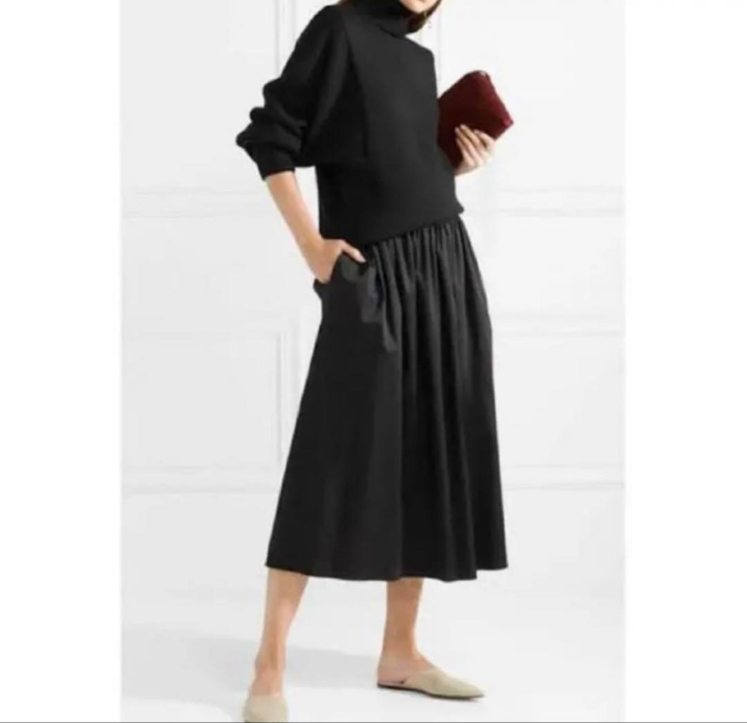 ザロウ　S 黒 フレアスカート betsy the row