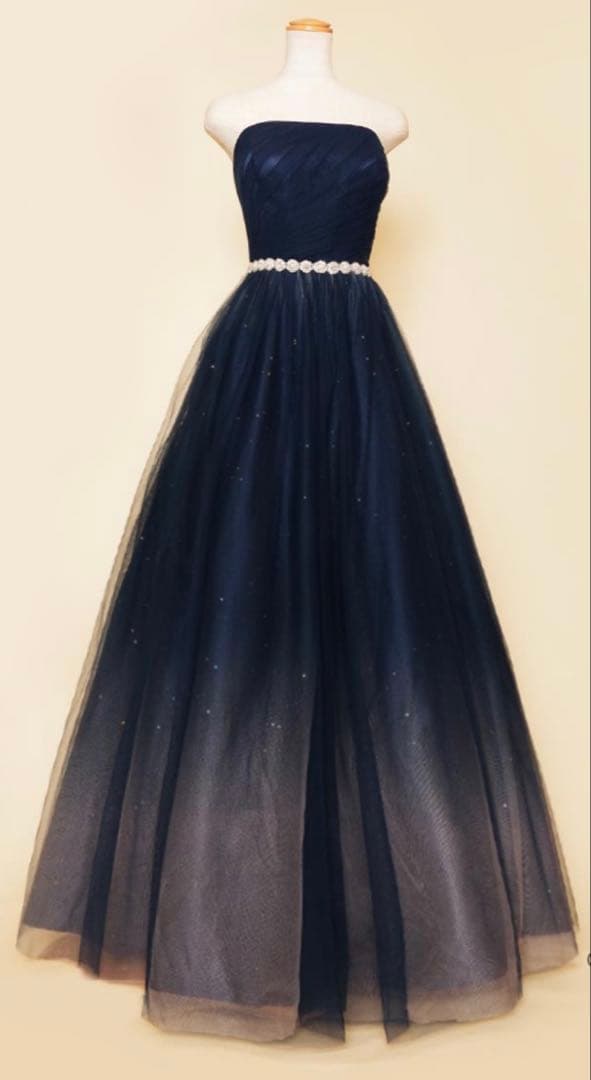 【演奏会・発表会】上品ネイビードレス／舞台映えドレス（ドレスルームアミ）