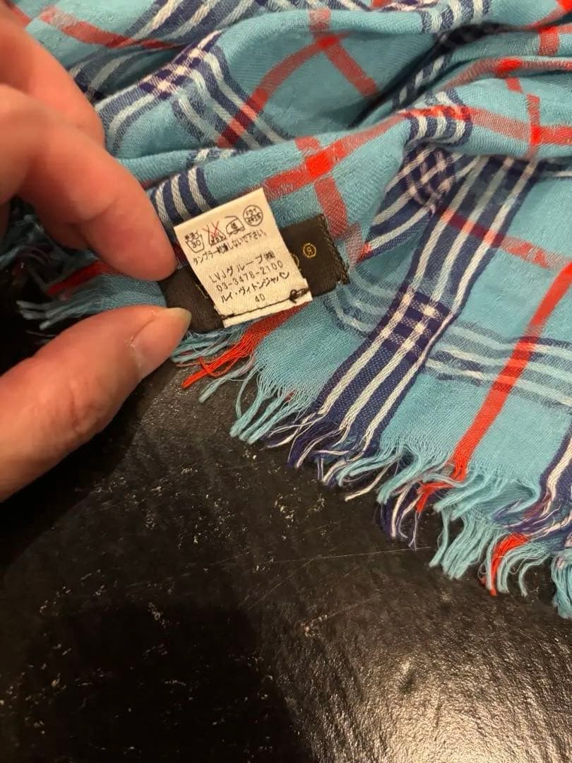 LOUISVUITTON 2012SS チェック ストール ドーバー限定