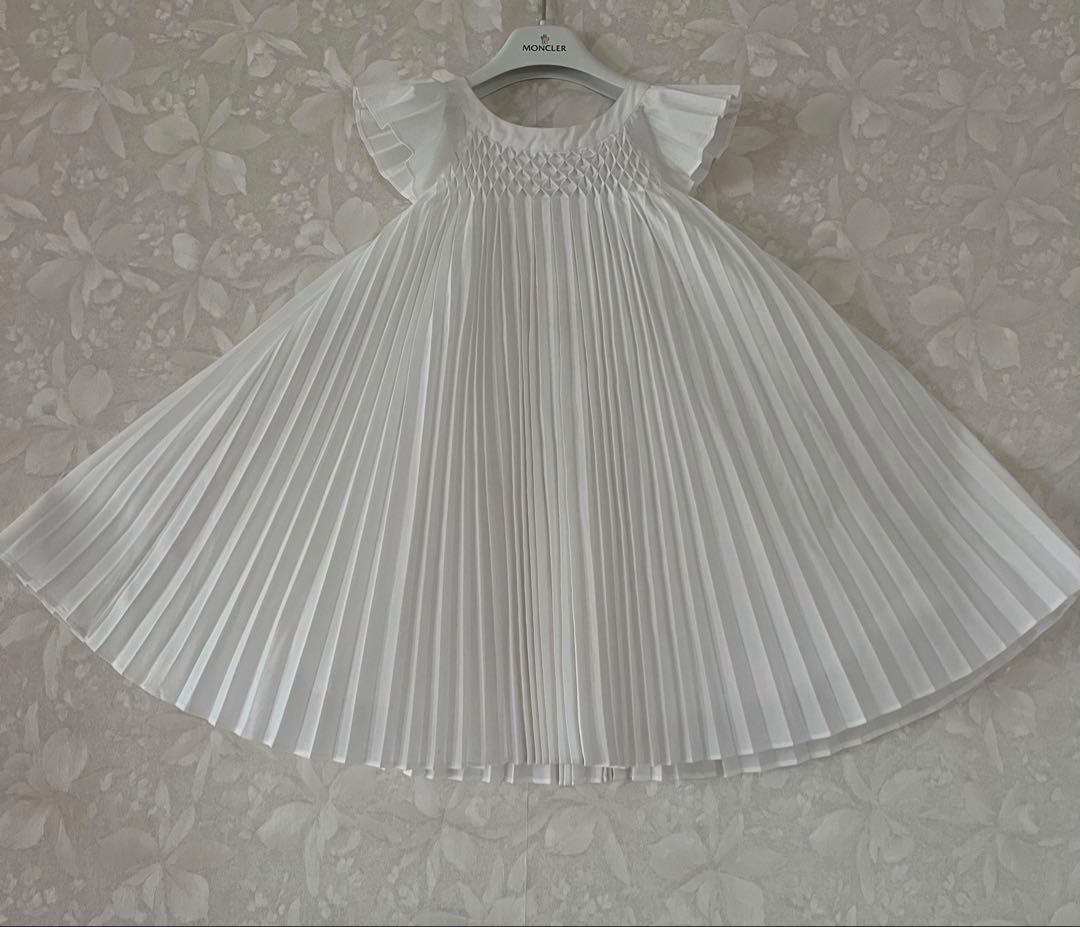 JACADI♡ スモック刺繍プリーツフリル襟ワンピース