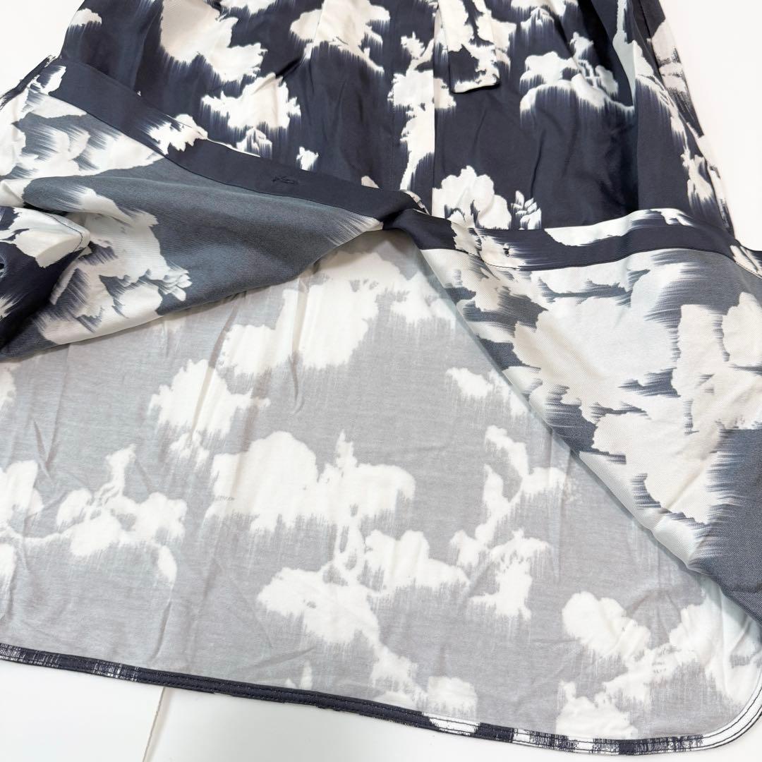 みもざる　Max Mara Leisur フラワープリントシャツワンピース