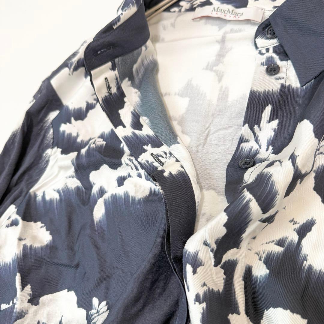 みもざる　Max Mara Leisur フラワープリントシャツワンピース