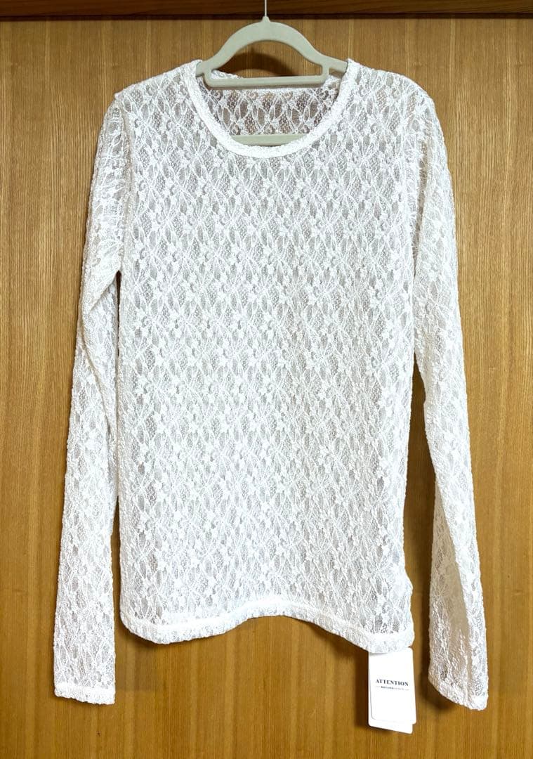 【新品】Spick and Span ストレッチレースクルーネックプルオーバー